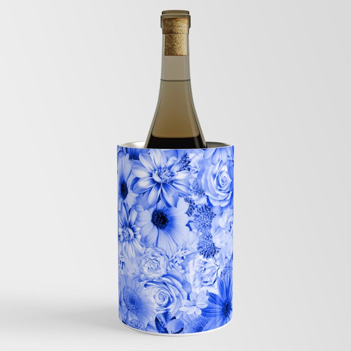 ultramarine blue floral bouquet aesthetic array Wine Chiller