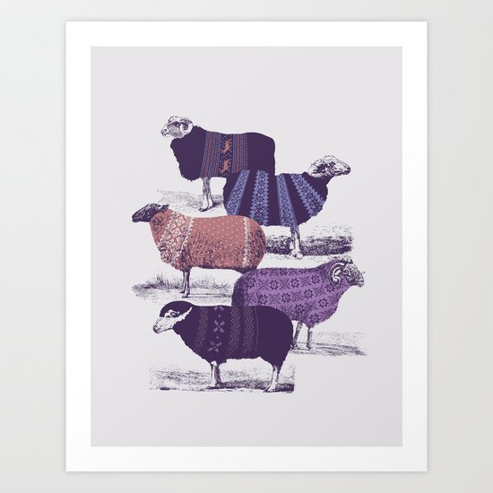 Cool Sweaters Art Print
