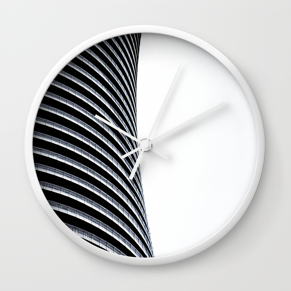 Abstract Architecture Curves Wall Clock By Scottwebb Society6