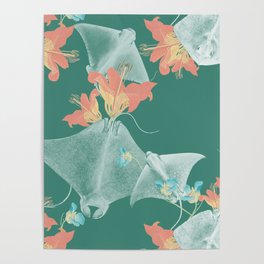 String Ray Lilies  Poster