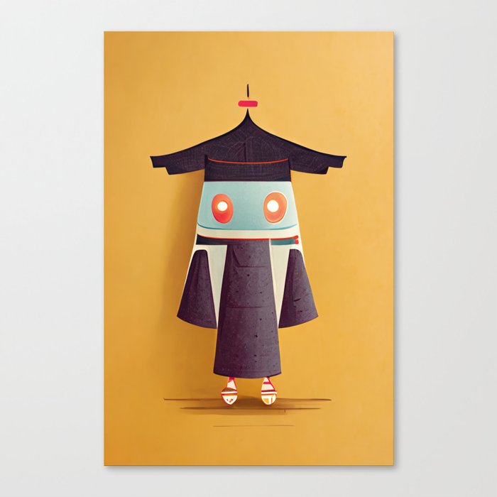 Kimono Bot Canvas Print