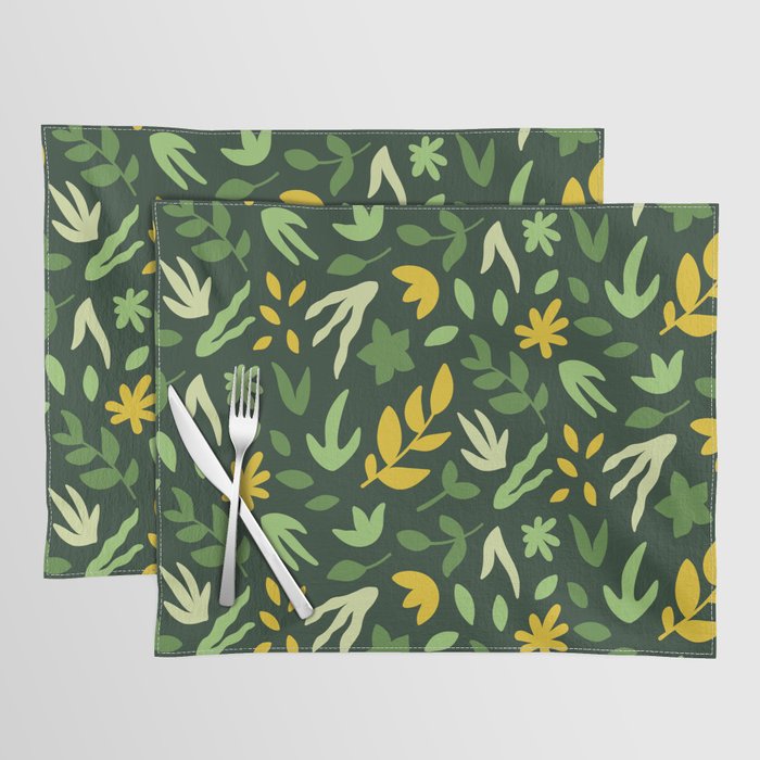 Green Forest Abstract Placemat