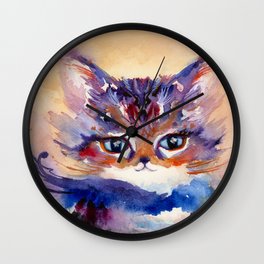 Lionmew Embarks on a Grand Adventure Wall Clock