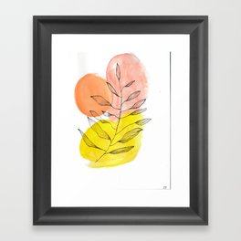 Leaf print Framed Art Print