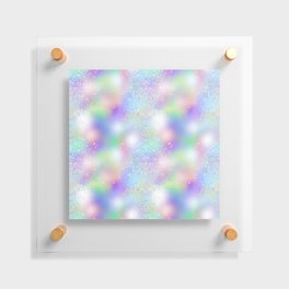 Pretty Holographic Glitter Rainbow Floating Acrylic Print