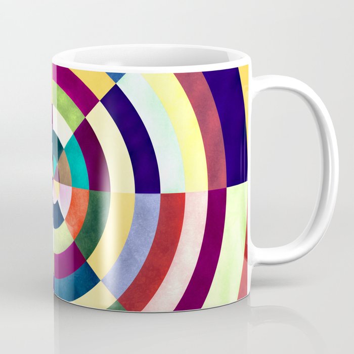 Retro Abstract Optical Circles  Coffee Mug