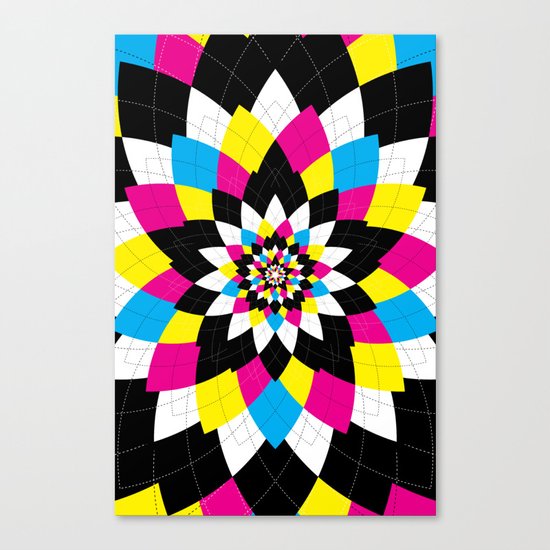 CMYK Argyle Canvas Print