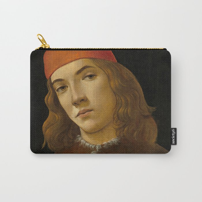 Sandro Botticelli "Portrait of a Young Man" (I) Carry-All Pouch by alexandra_arts | Society6