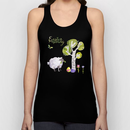 Easter Morning- Animal Sheep - for children Unisex Tank Top