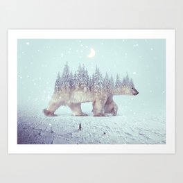 polar winter Art Print