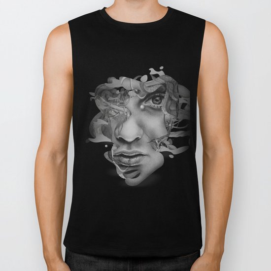Real vs Surreal Biker Tank