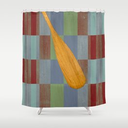 Madras Paddle Shower Curtain