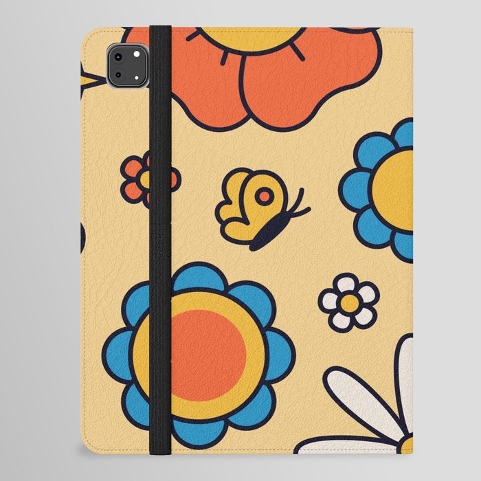 Retro 70s Psychedelic Pattern 08 iPad Folio Case