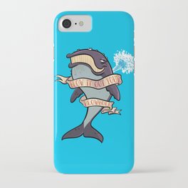 Blow it out your blowhole iPhone Case | Funny, Parody, Joke, Digital, Webcomic, Whale, Tattoo, Cartoon, Drawing 