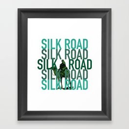 The Silk Road Marketplace  Framed Art Print