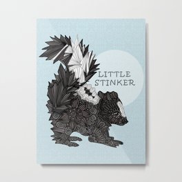 Little Stinker -blue- Metal Print | Animal, Illustration, Artlovepassion, Kids, Myartlovepassion, Child, Children, Kid, Stinker, Digital 