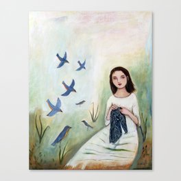 Bird's Seamstress  Canvas Print