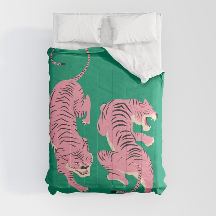 The Chase: Pink Tiger Edition Comforter