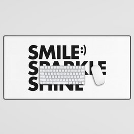 Smile Sparkle Shine Desk Mat