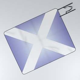flag of scotland - with color gradient Picnic Blanket