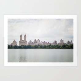 Monochromatic | Moody Architecture Landscape Photography of New York City Central Park Horizon Art Print