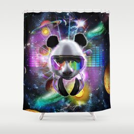 DJ Panda Shower Curtain