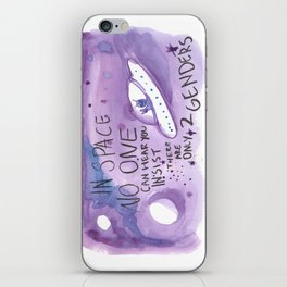 In Space Nobody Can Hear You iPhone Skin