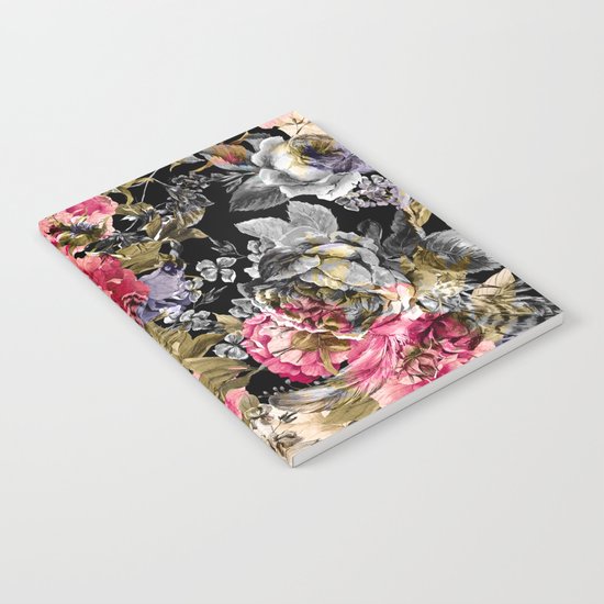 Seamless Floral Pattern Notebook