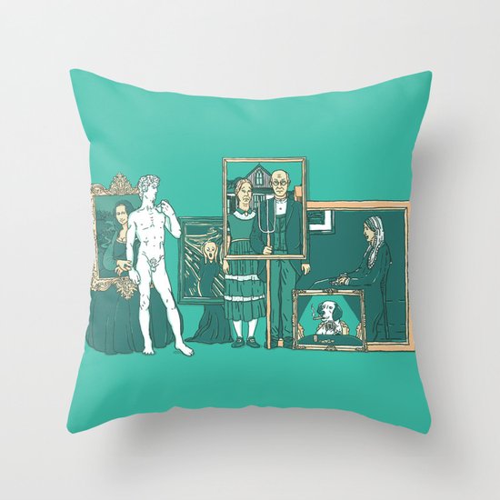 Meeting the parents Throw Pillow