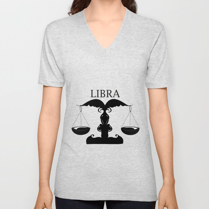 Libra V Neck T Shirt