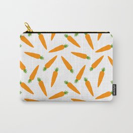 CARROT CARROTS VEGGIE FOOD PATTERN Carry-All Pouch | Graphic Design, Vintage, Nature, Pattern, Carrots, Illustration, Juice, Vegetable, Graphicdesign, Kids 
