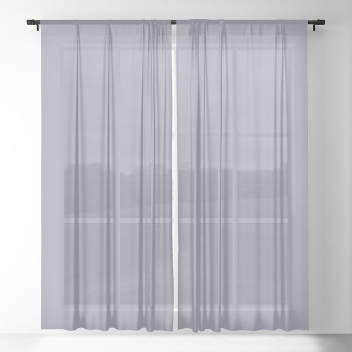 Simply Solid - Coin Grey Sheer Curtain
