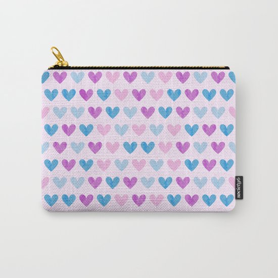 Colorful hearts VII Carry-All Pouch