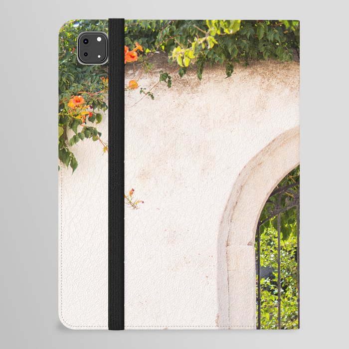 Flower Gate | Greek Scenery on the Island of Naxos | Gateway to the Garden | Travel & Nature Photography iPad Folio Case
