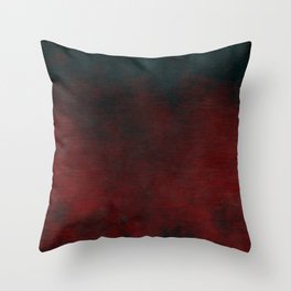 Dark Gothic Red Black Throw Pillow