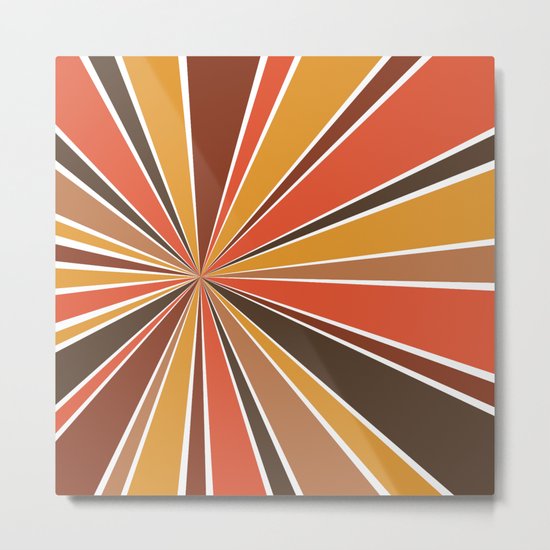 70's Star Burst Metal Print