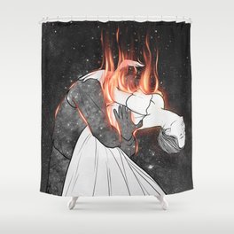 The flames of love. Shower Curtain