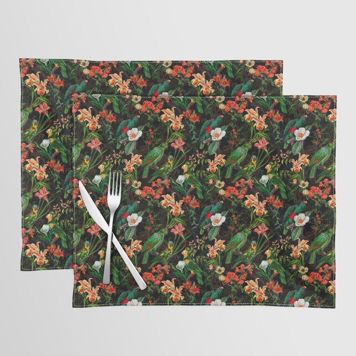 Vintage & Shabby Chic - Midnight Tropical Garden Placemat