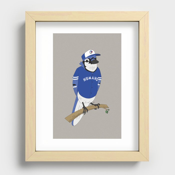 Go Humans Go! Recessed Framed Print