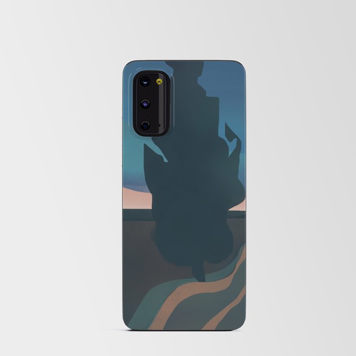 Evening walk with dark cloud Android Card Case