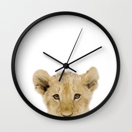 lioness baby  Wall Clock