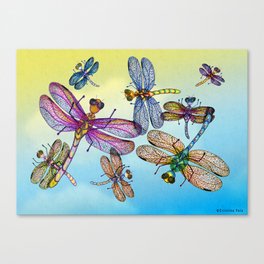 Dragonflies Canvas Print