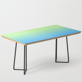 OMBRE BLUE & LIME PASTEL COLOR  Coffee Table
