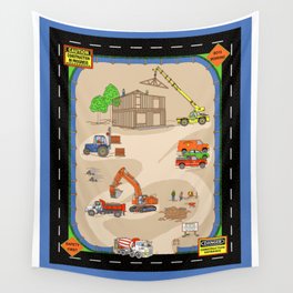 job site construction panel Wall Tapestry