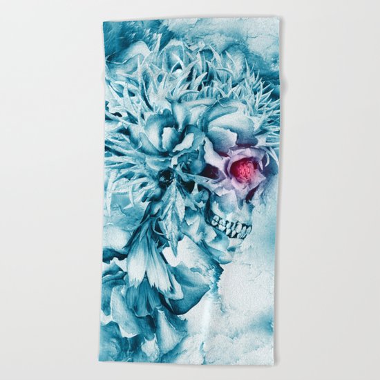 Frozen Skull Beach Towel