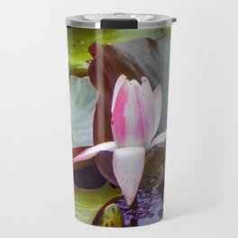pink lily Travel Mug
