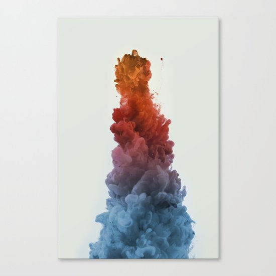 Ink Rainbow Canvas Print