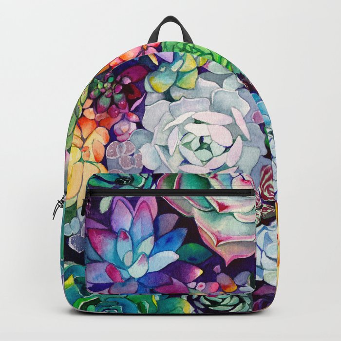 Succulent Garden Backpack by Christine Lindstrom | Society6