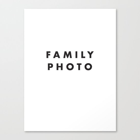 Family Photo Canvas Print