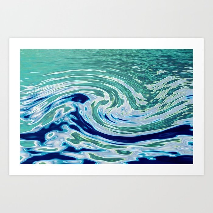 OCEAN ABSTRACT 2 Art Print
